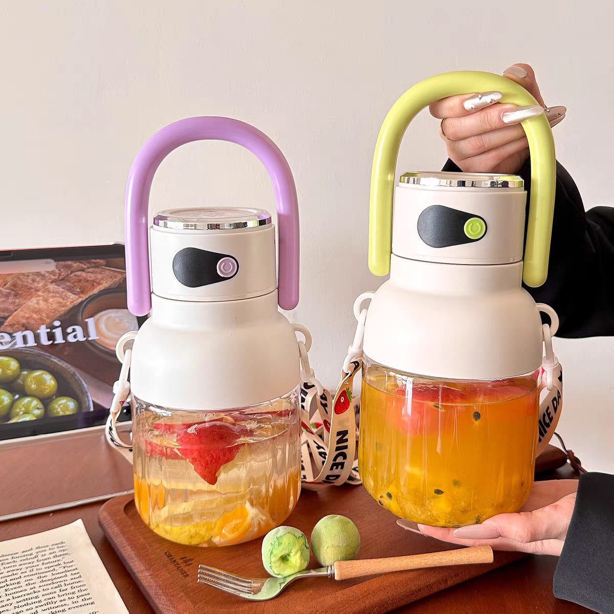 Cordless Blender 33oz BPA-Free for Smoothies & Ice