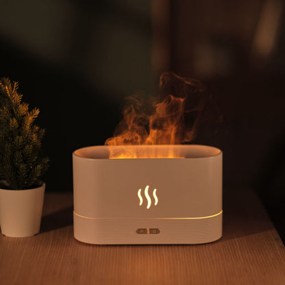 KINSCOTER Aroma Diffuser Air Humidifier Ultrasonic Cool Mist Maker Fogger Led Essential Oil Flame Lamp Difusor