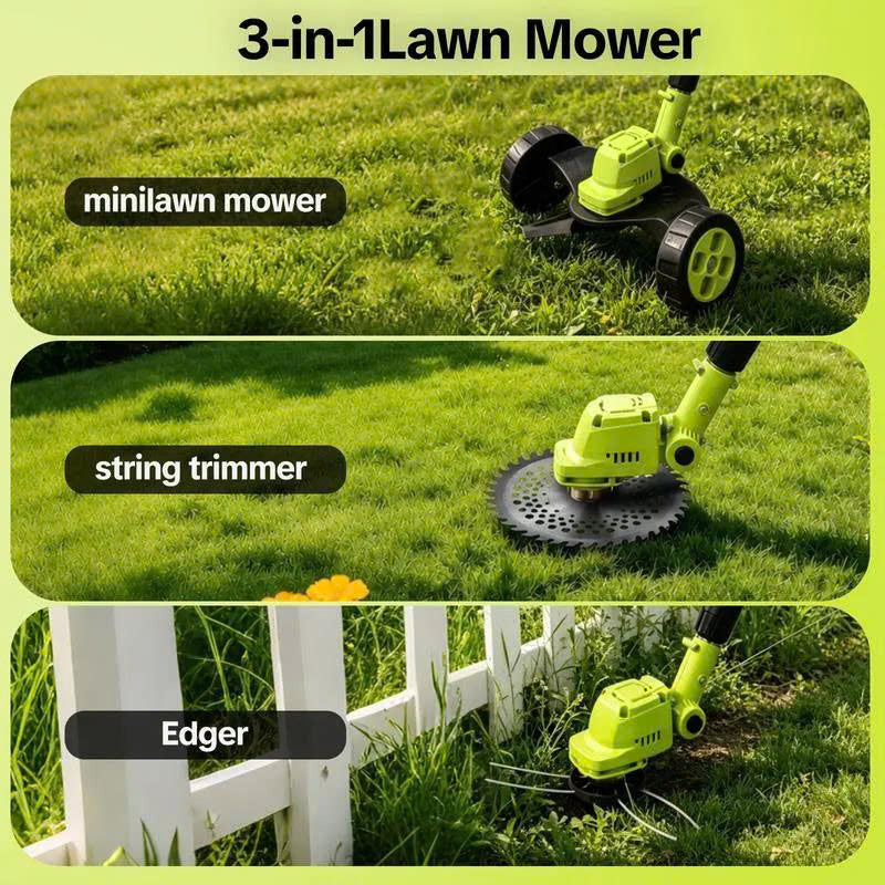 3-in-1 Cordless Lawn Mower