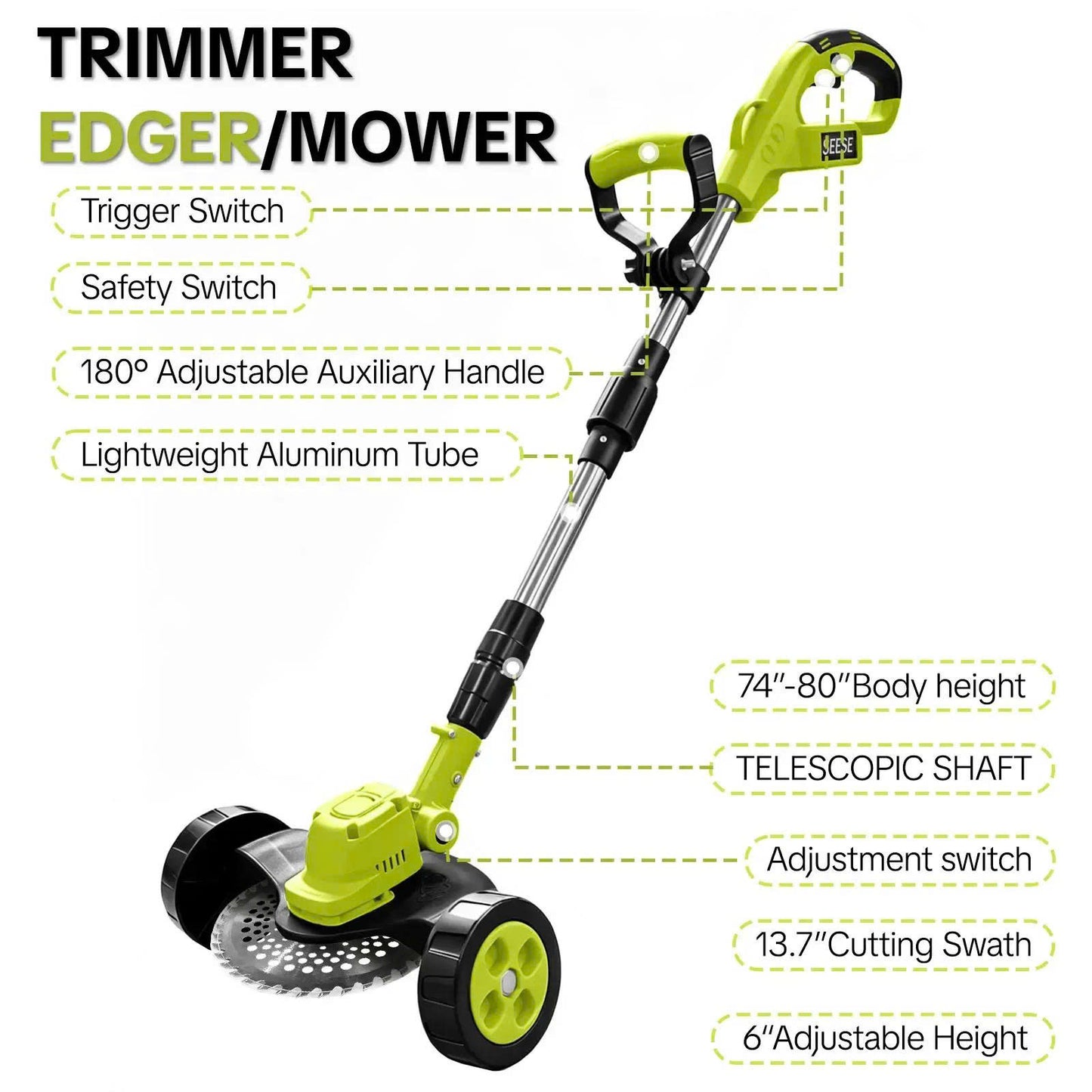 3-in-1 Cordless Lawn Mower