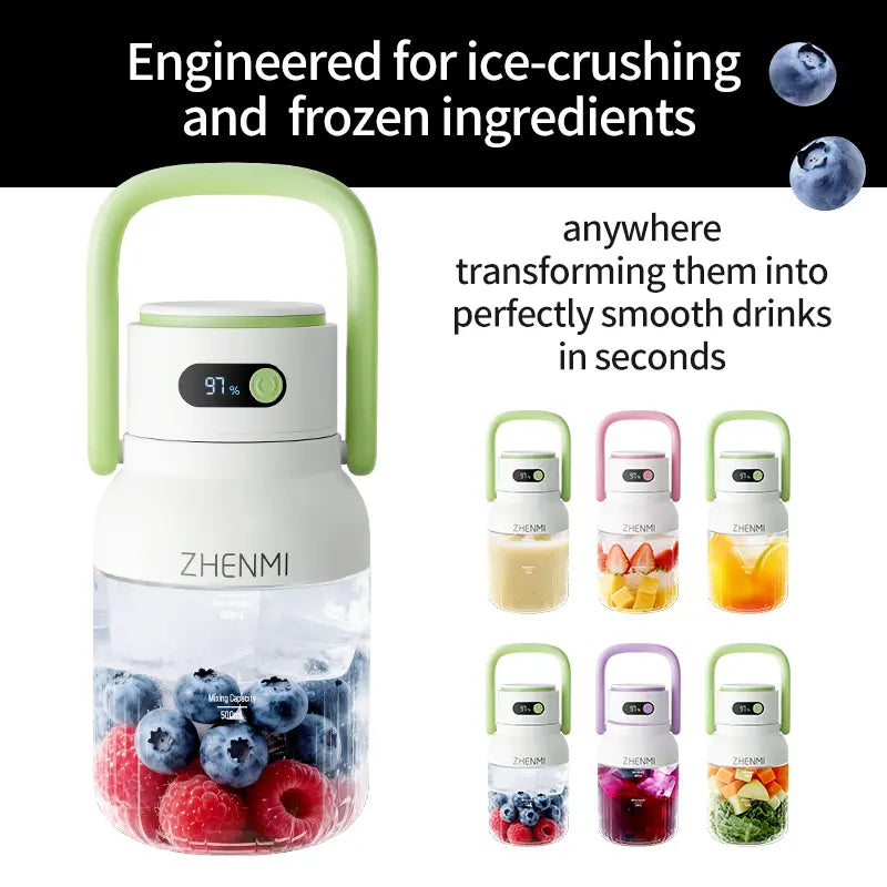 Cordless Blender 33oz BPA-Free for Smoothies & Ice