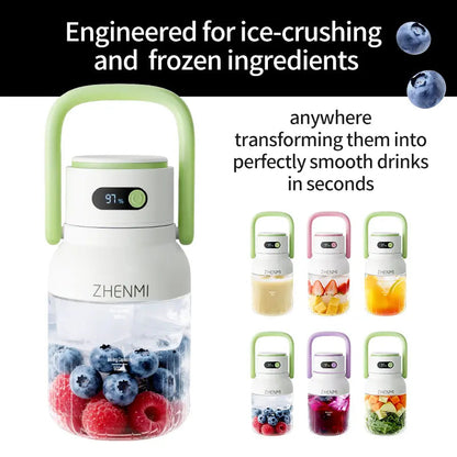 Cordless Blender 33oz BPA-Free for Smoothies & Ice