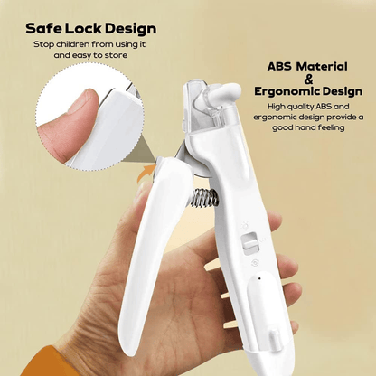 2 IN 1 Pet Nail Clipper, with LED Light for Pet with the light Nails,Precise Cat & Dog Nail Trimmer For Safe