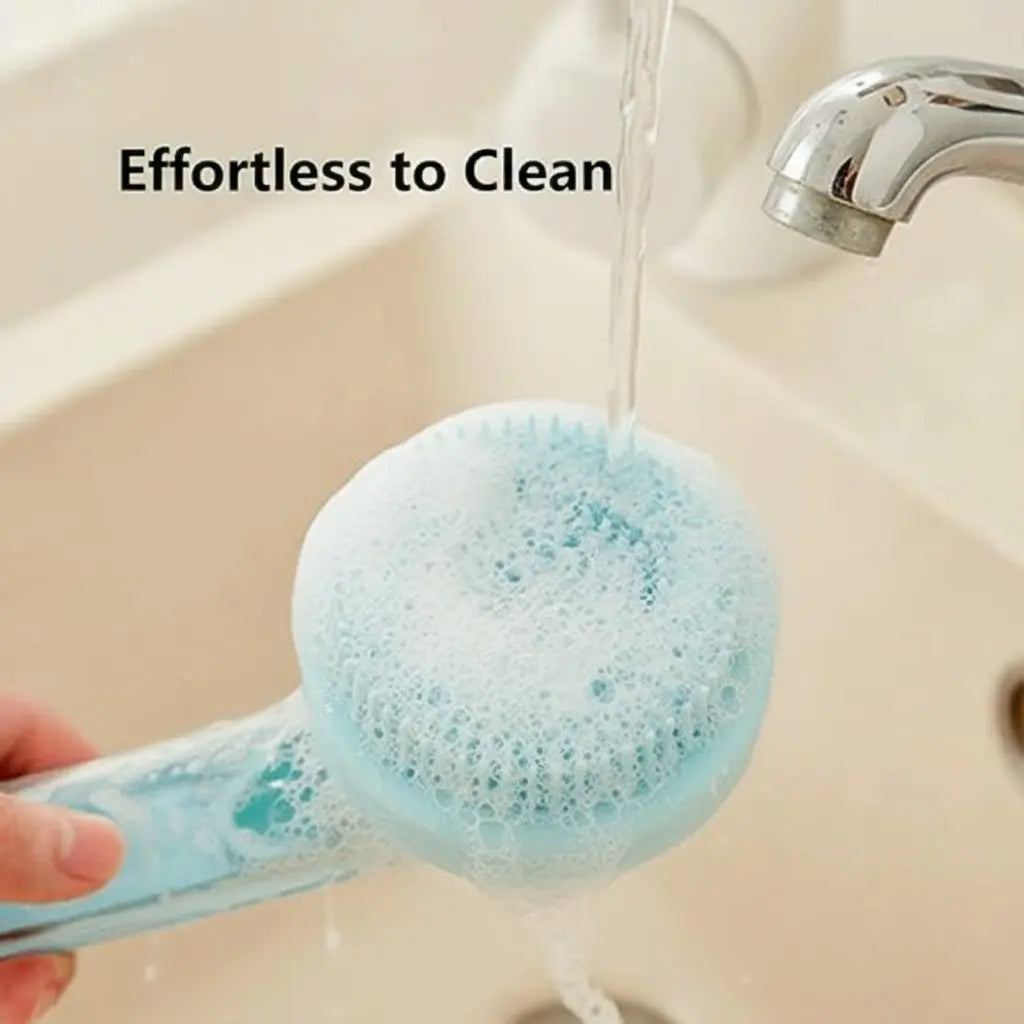 2-in-1 Pet Bath & Grooming Brush with Soap Dispenser