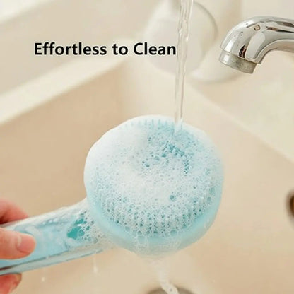 2-in-1 Pet Bath & Grooming Brush with Soap Dispenser