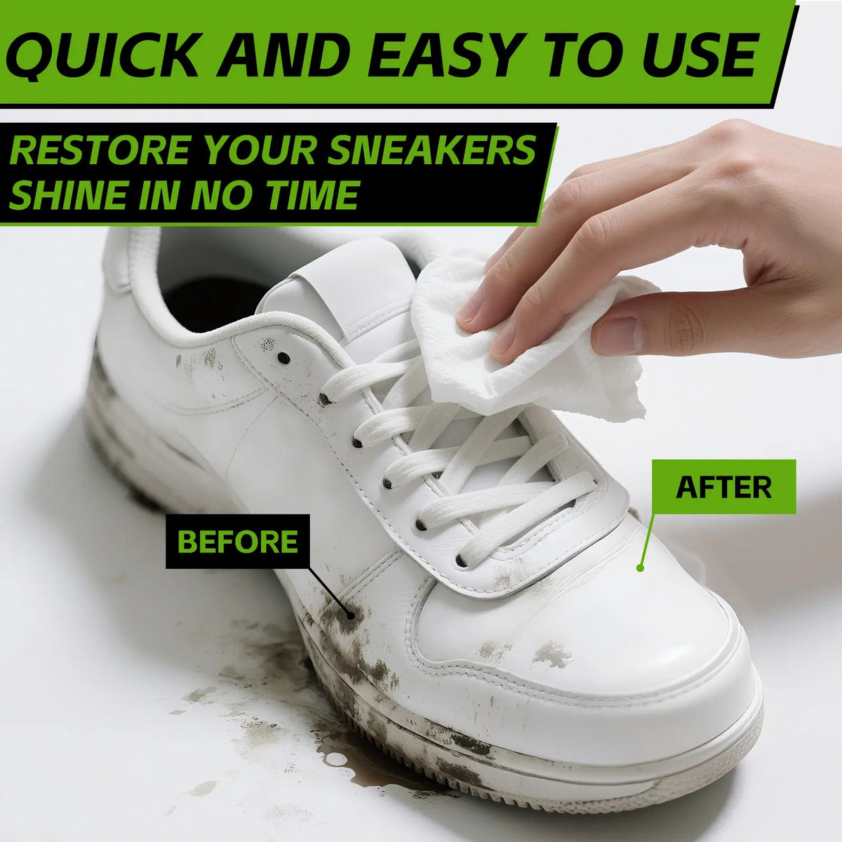 4-in-1 Premium Shoe Cleaning Kit | Foam Cleaner, Brush, Microfiber Towel & Stain Wipes for Sneakers, Leather, Canvas & Suede