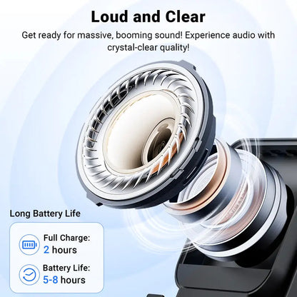 5-in-1 Smart Wireless Bluetooth Speaker – Auto Phone Playback, RGB Light, Adjustable Stand & Power Bank