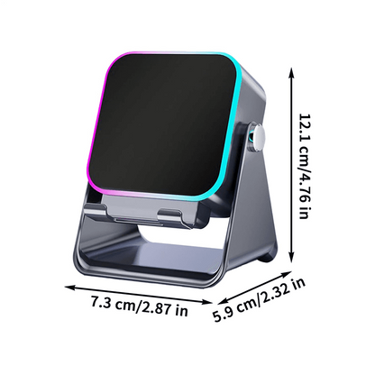 5-in-1 Smart Wireless Bluetooth Speaker – Auto Phone Playback, RGB Light, Adjustable Stand & Power Bank