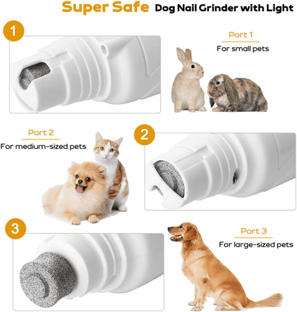 2 IN 1 Pet Nail Clipper, with LED Light for Pet with the light Nails,Precise Cat & Dog Nail Trimmer For Safe