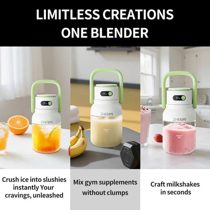 Cordless Blender 33oz BPA-Free for Smoothies & Ice