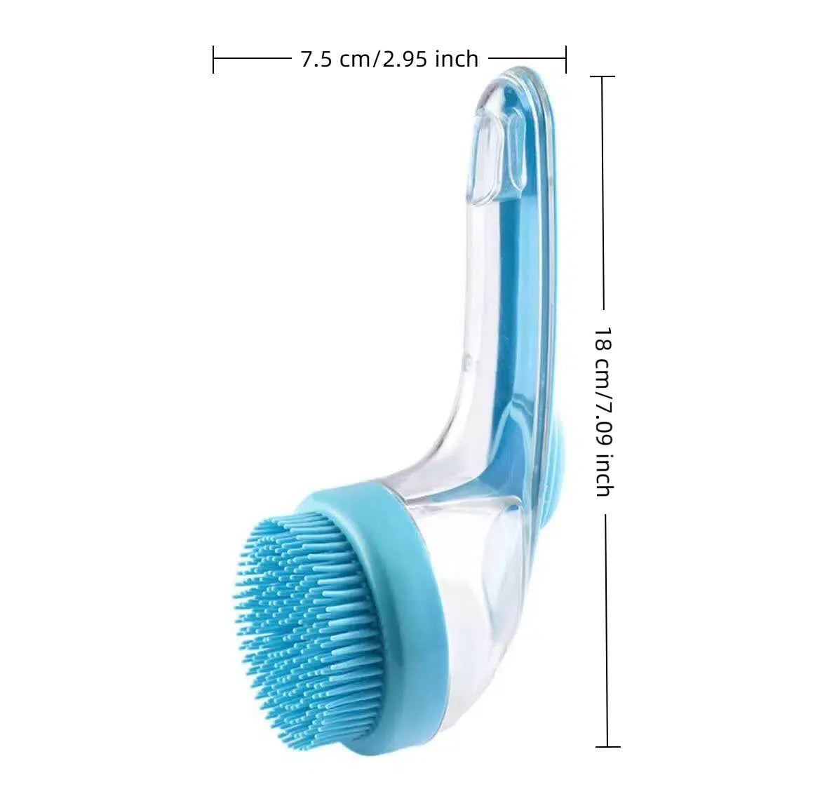 2-in-1 Pet Bath & Grooming Brush with Soap Dispenser