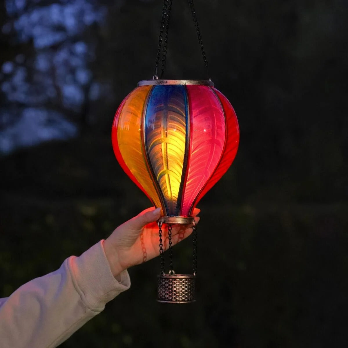 🎁 Free Shipping 🔥Solar Hanging Rainbow Balloon Lantern