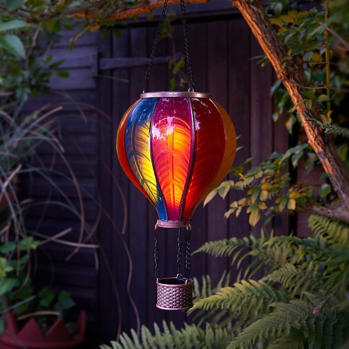 🎁 Free Shipping 🔥Solar Hanging Rainbow Balloon Lantern
