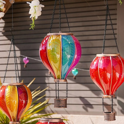 🎁 Free Shipping 🔥Solar Hanging Rainbow Balloon Lantern
