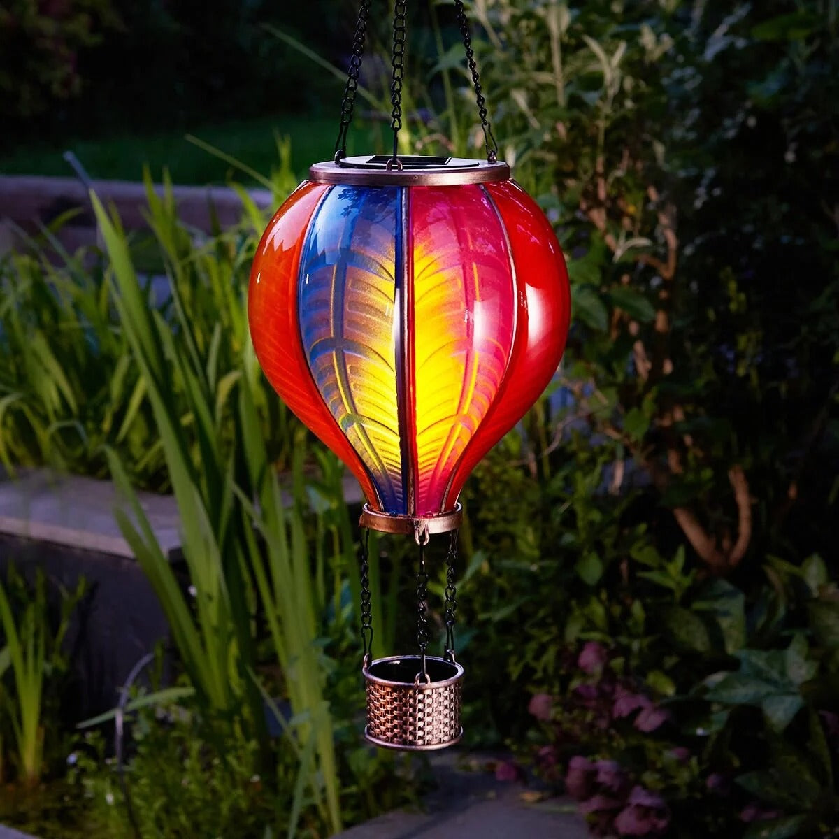 🎁 Free Shipping 🔥Solar Hanging Rainbow Balloon Lantern